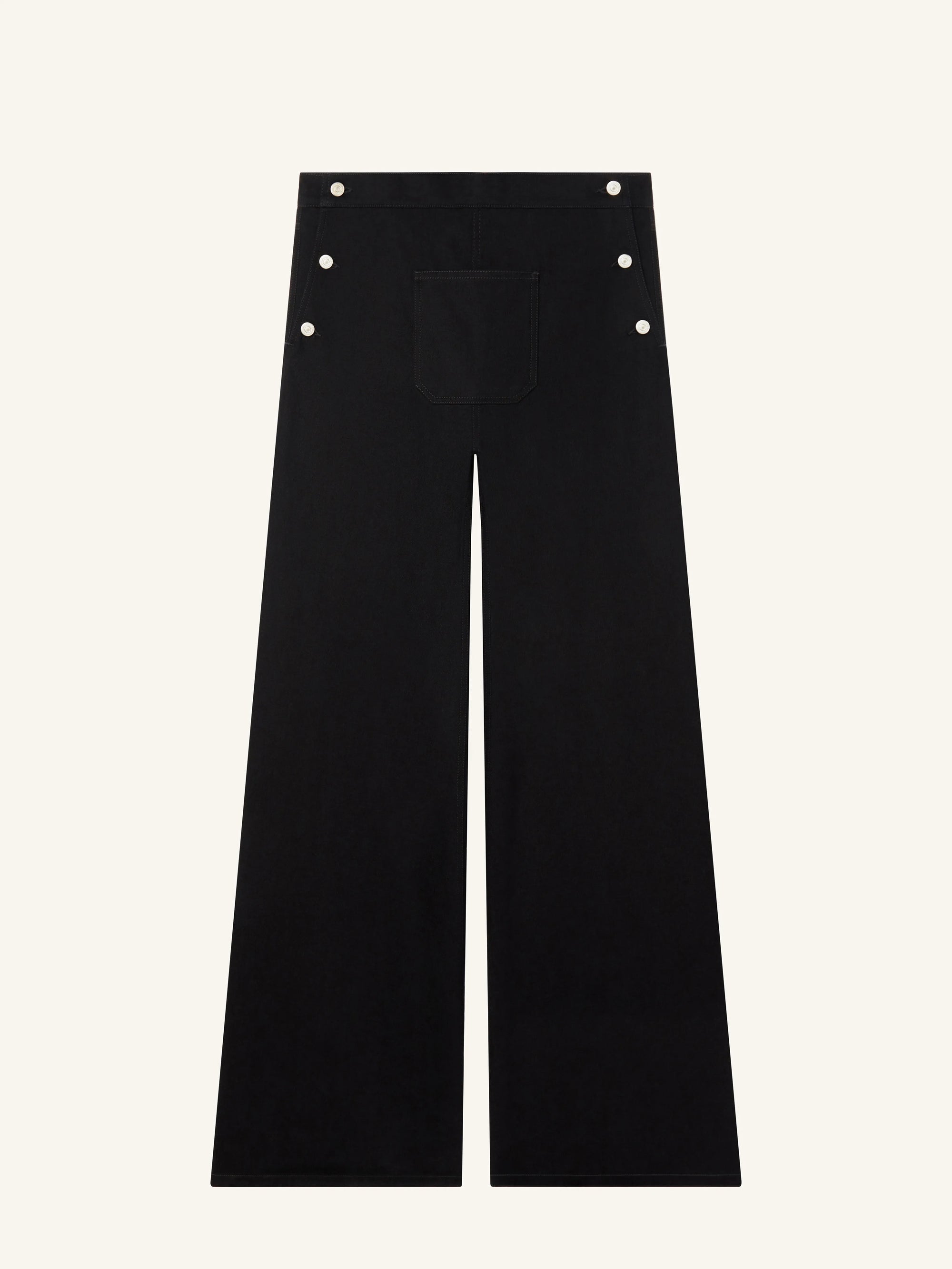 SINGLE FRONT POCKET DENIM BAGGY PANTS