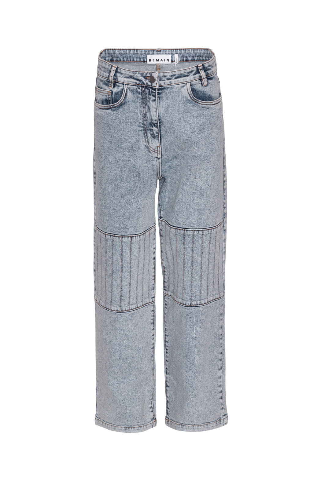 High-Waisted Denim Pants