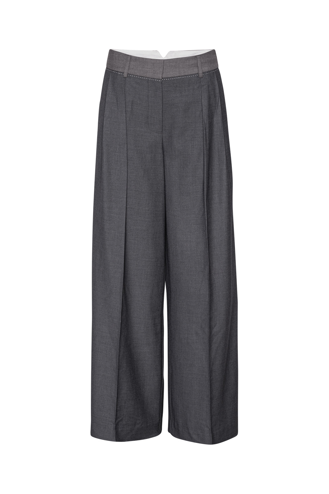 Two Color Wide Pants
