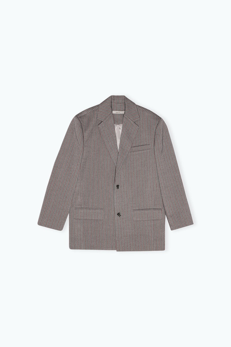 Herringbone Blazer Grey Stripe