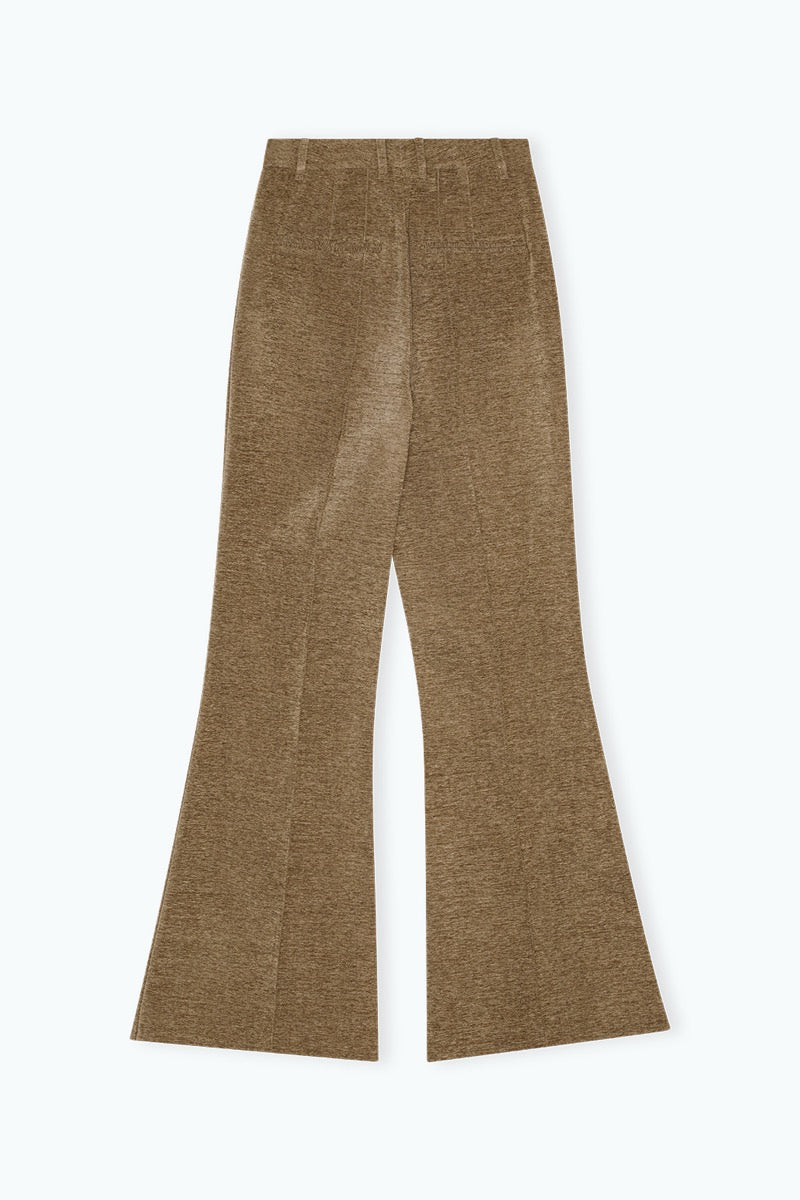 High Waist Flared Pants Camel