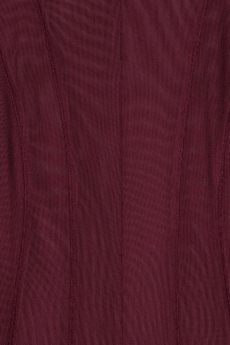 Bodysuit With Cutlines Bordeaux