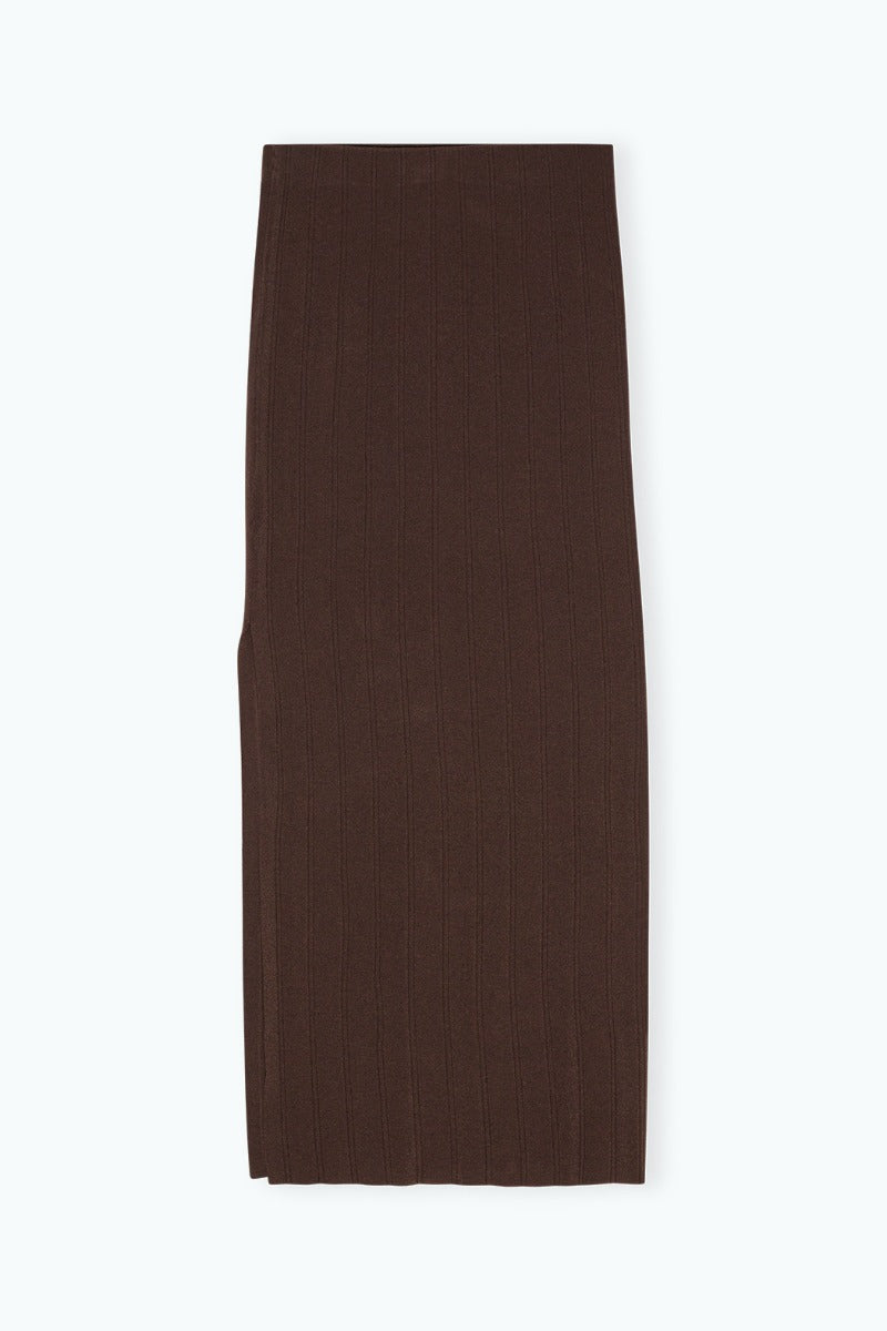 Midi Skirt Dark Brown