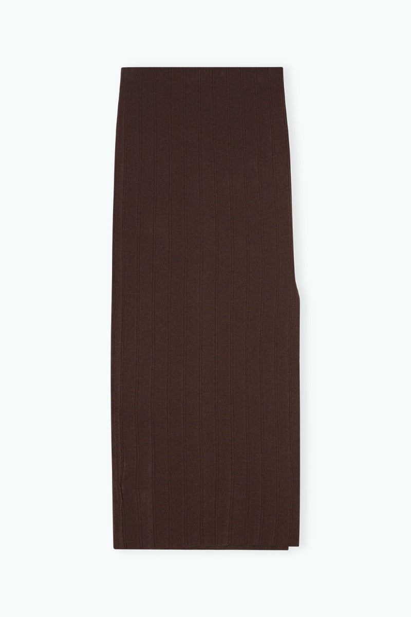 Midi Skirt Dark Brown