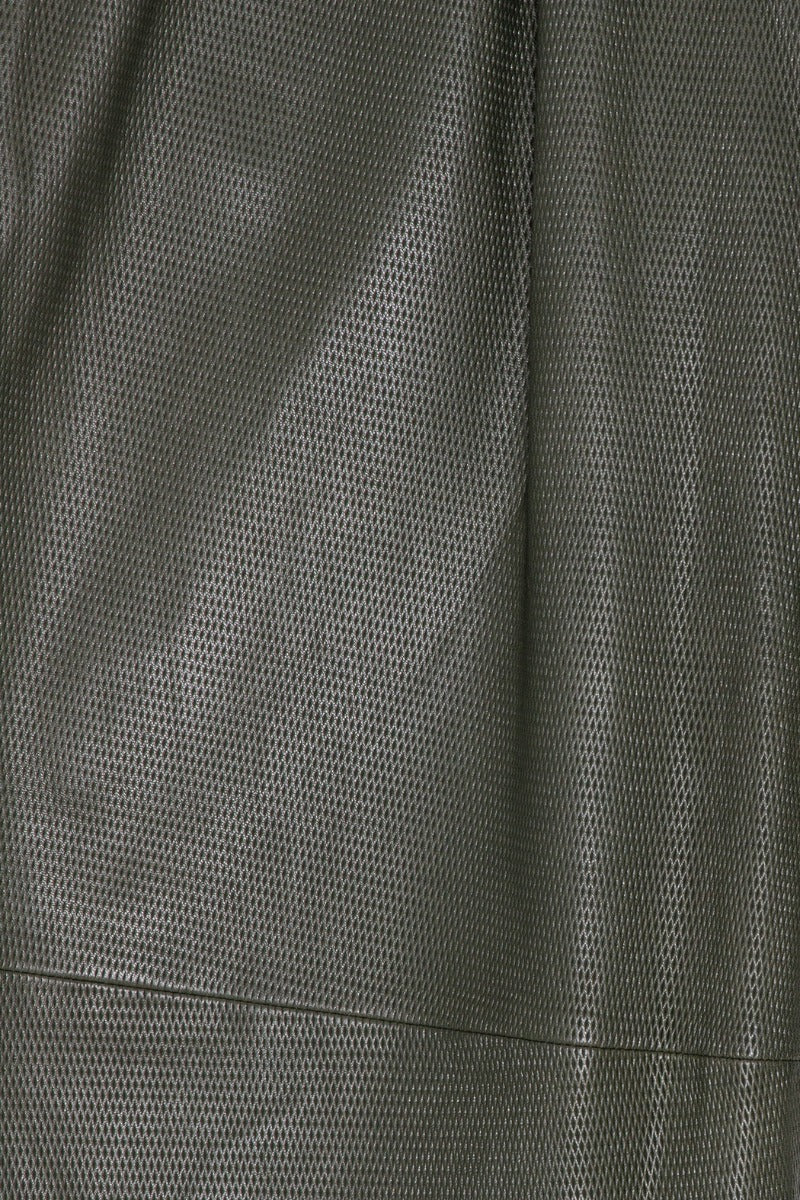 Mesh Leather Pant Khaki Green