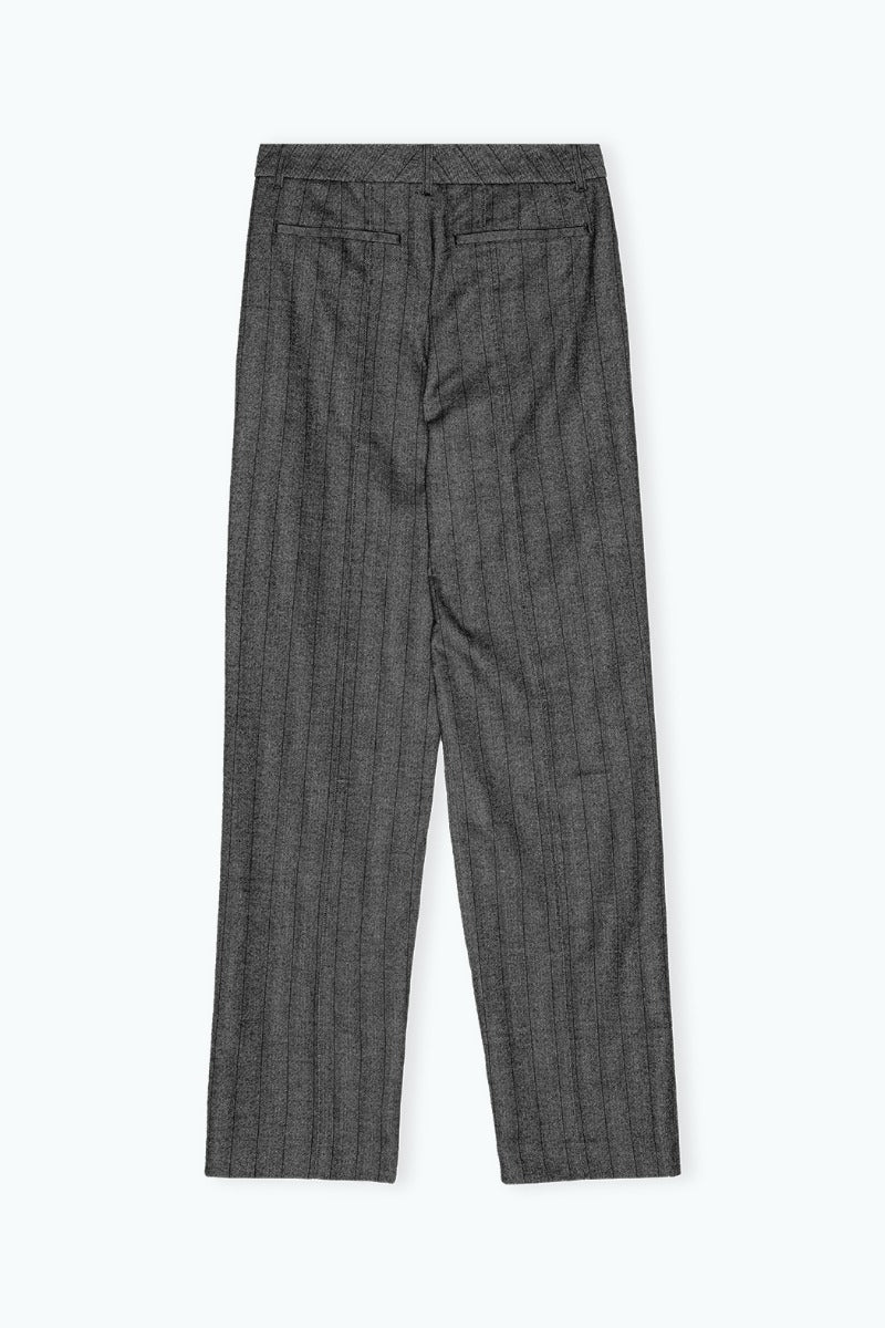 Striped Slim Pants Grey