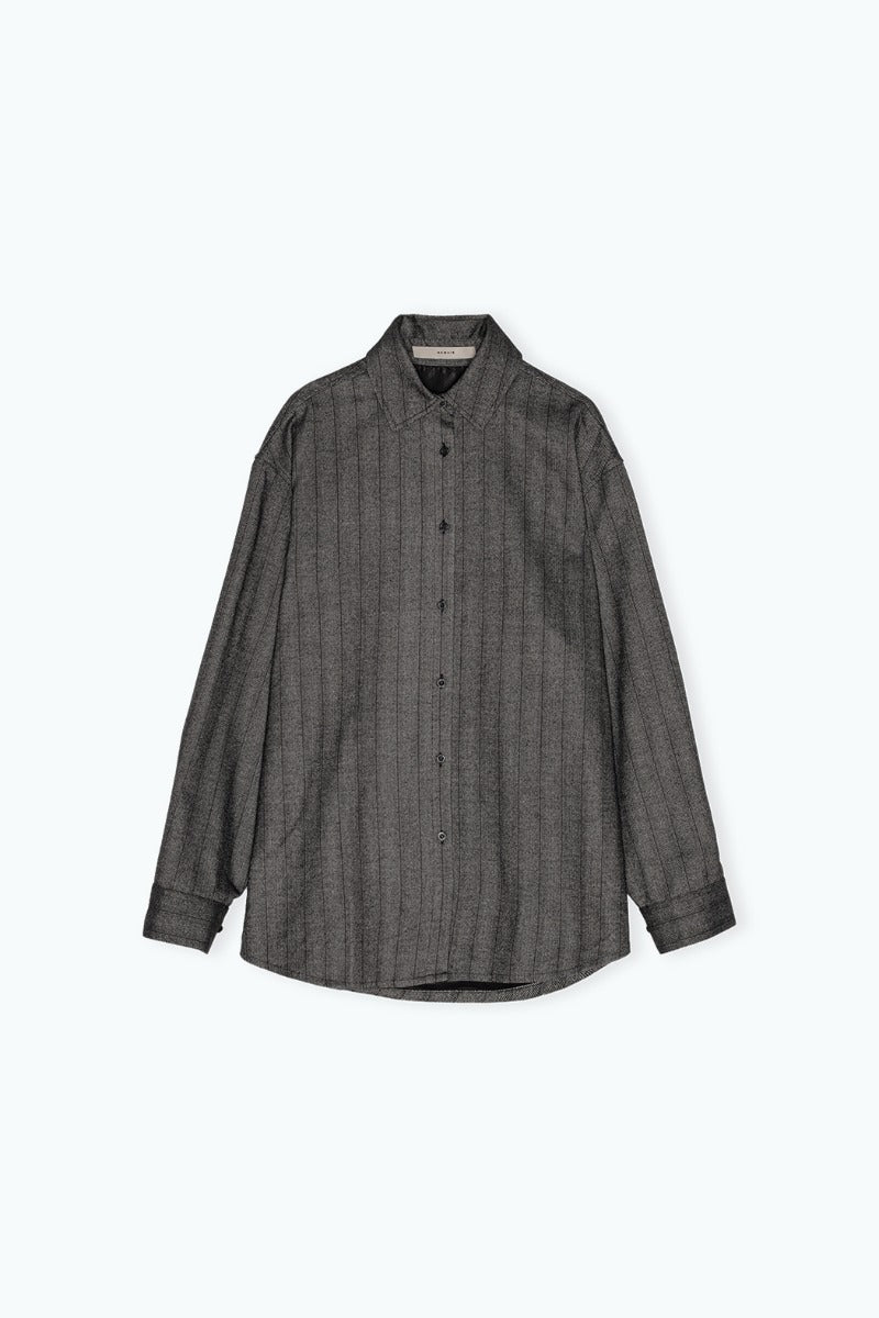 Striped Overshirt Grey