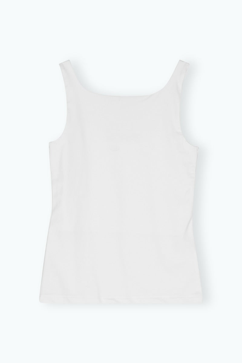 Jersey Tank Top Bright White