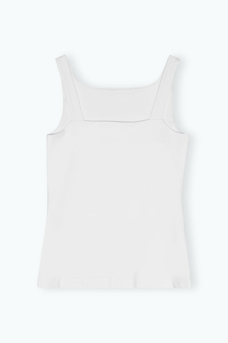 Jersey Tank Top Bright White