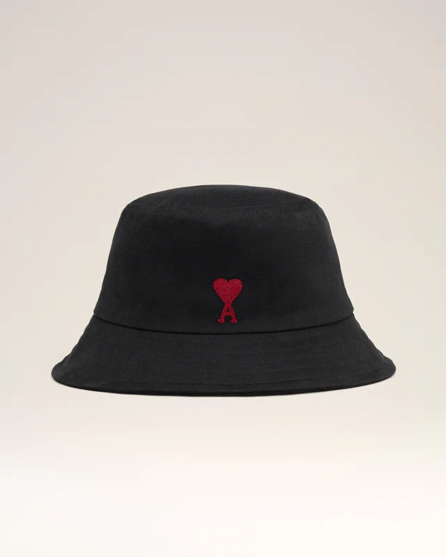 Red Ami de Coeur Embroidery Bucket Hat