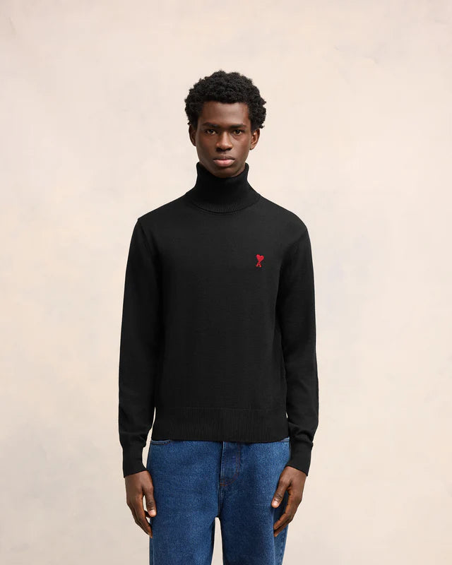 Red Ami de Coeur Turtle Neck Sweater