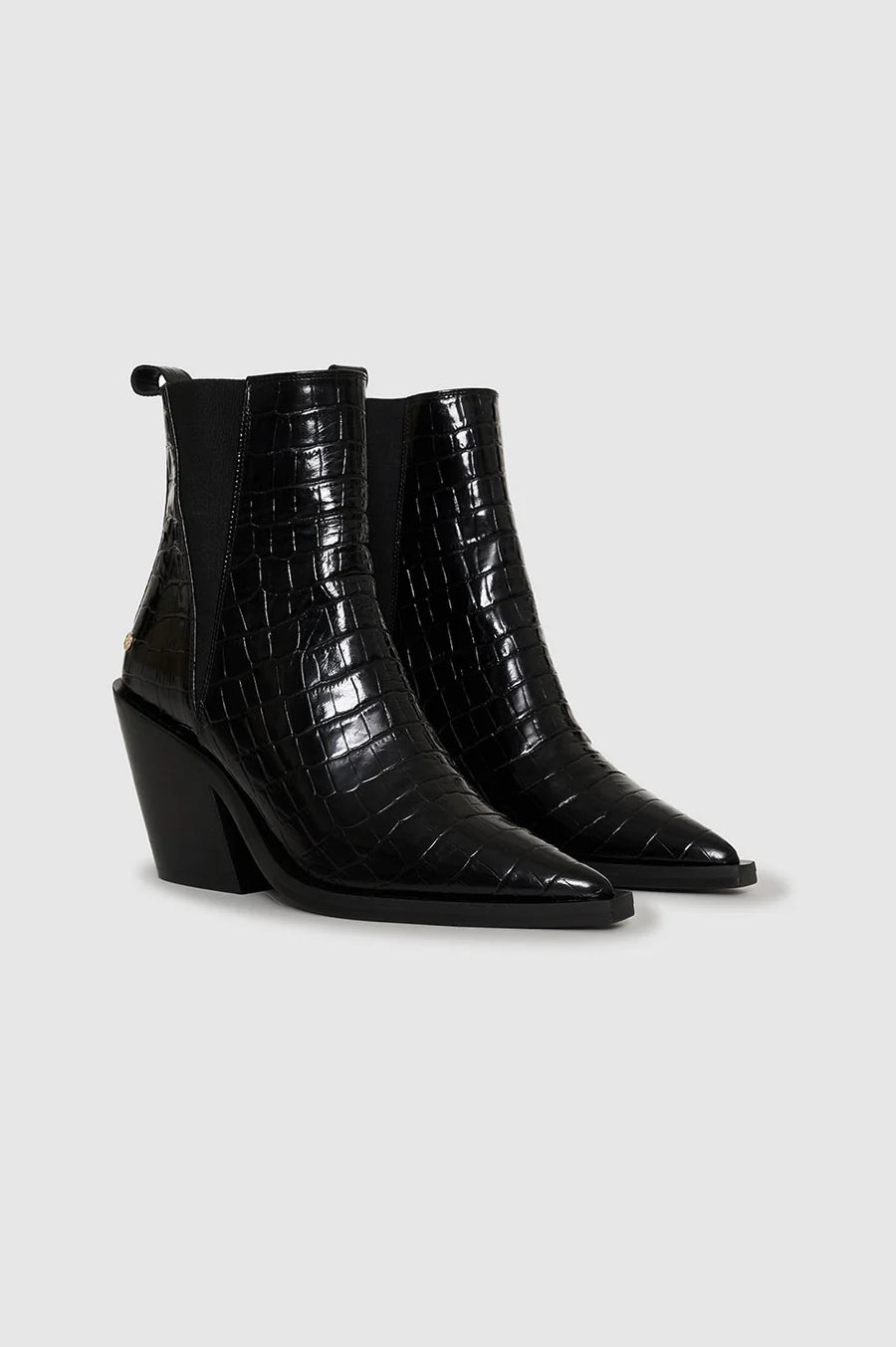 Bekah Boots Black Embossed