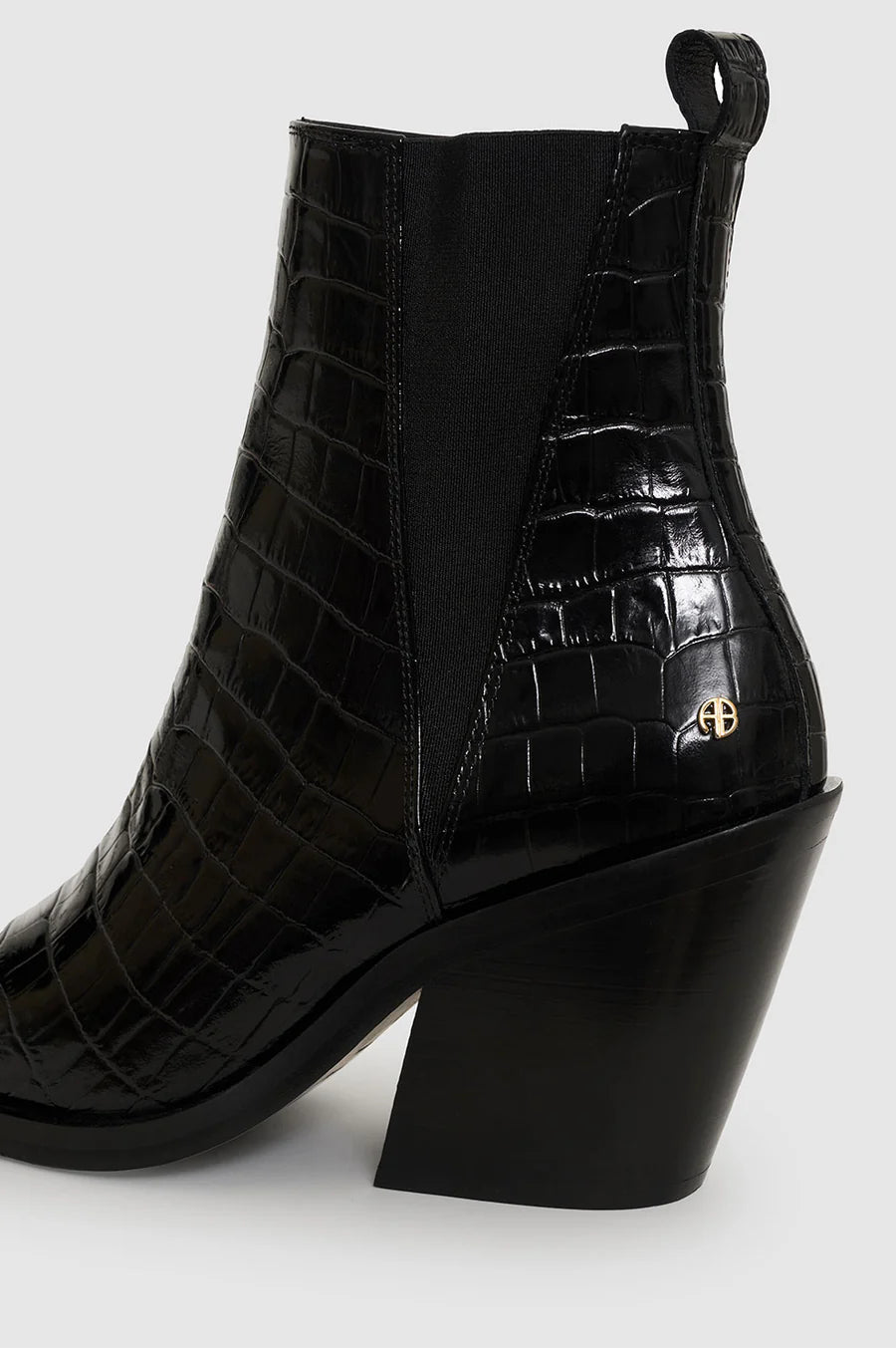 Bekah Boots Black Embossed