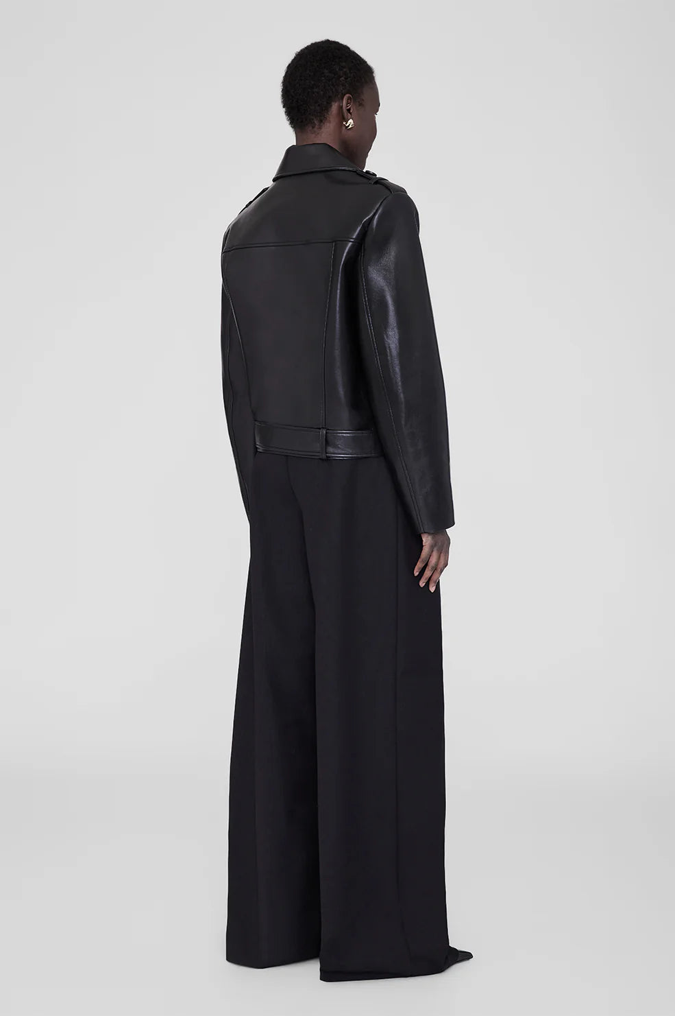 Greer Jacket Black Recycled Leather