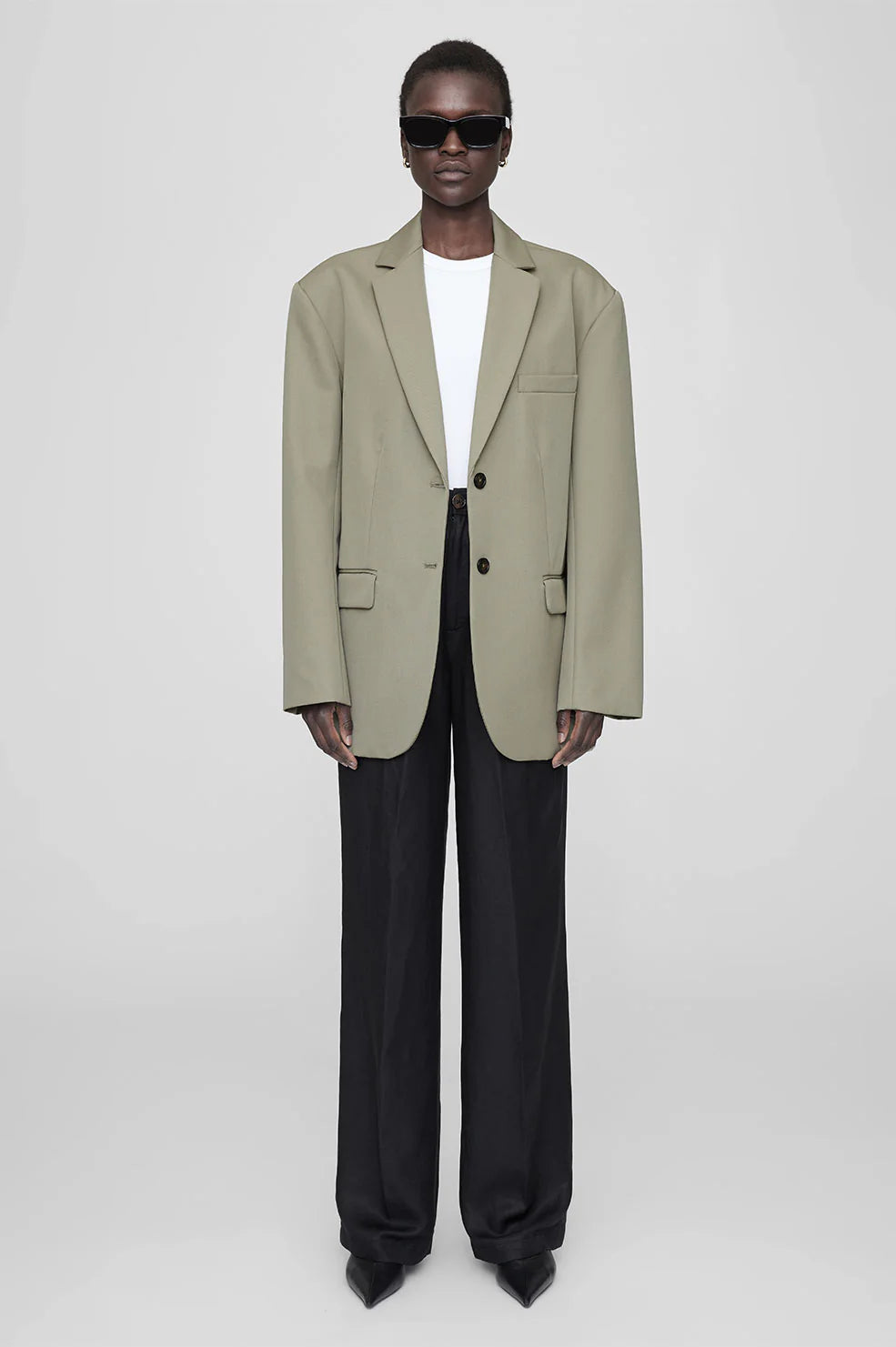 Quinn Blazer Green Khaki