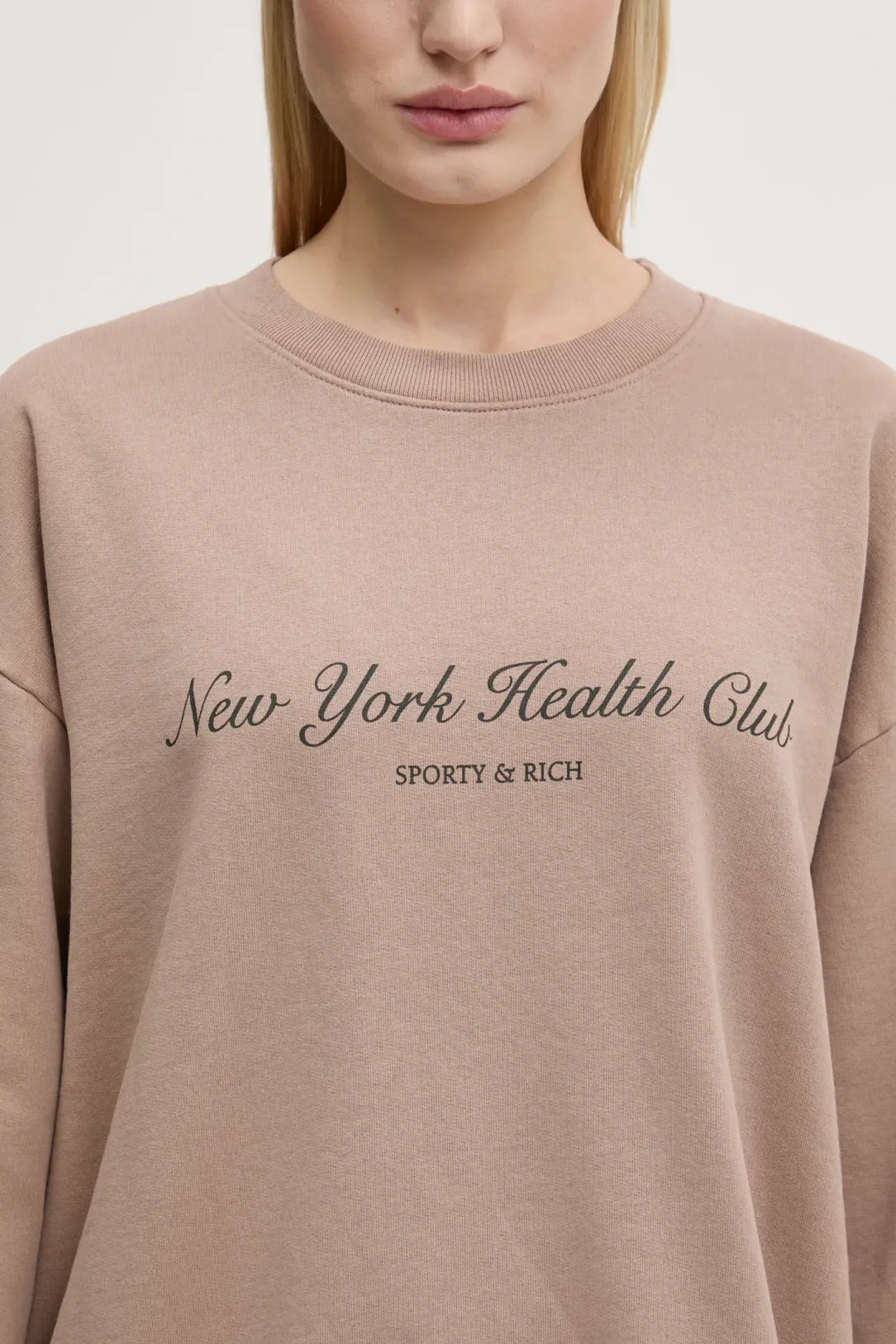 NY Health Club Crewneck - Mink/Black