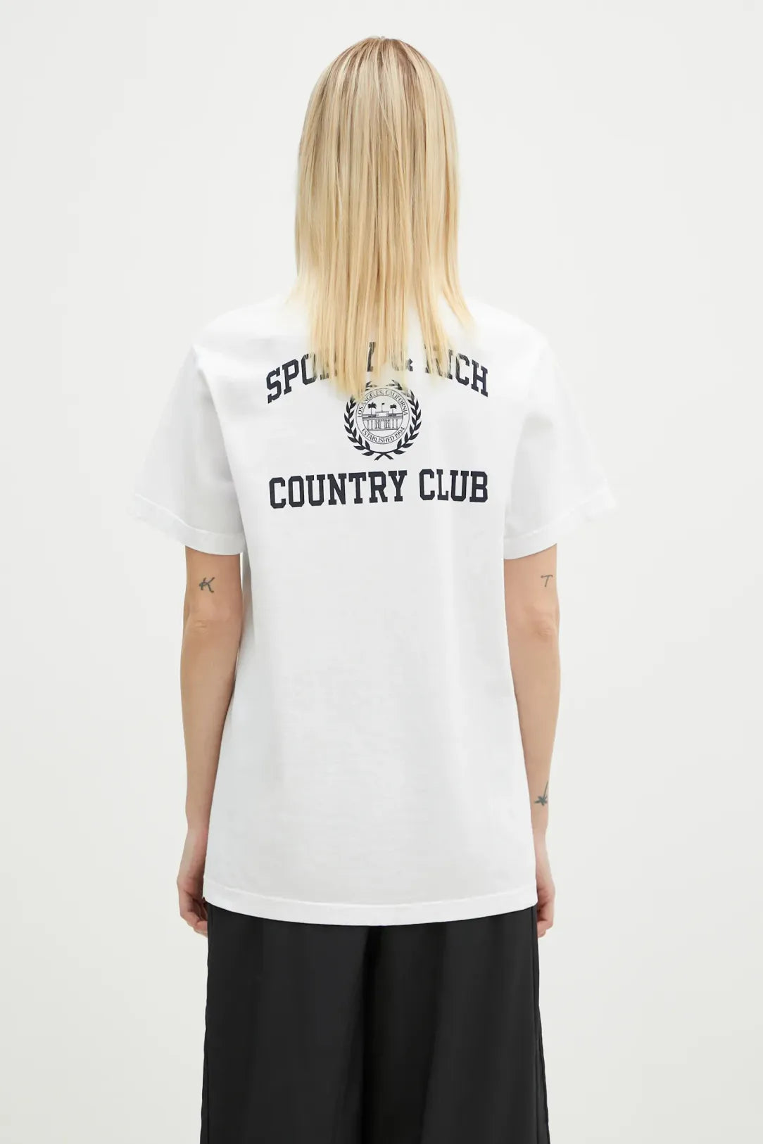 Varsity Crest T-Shirt - White/Navy