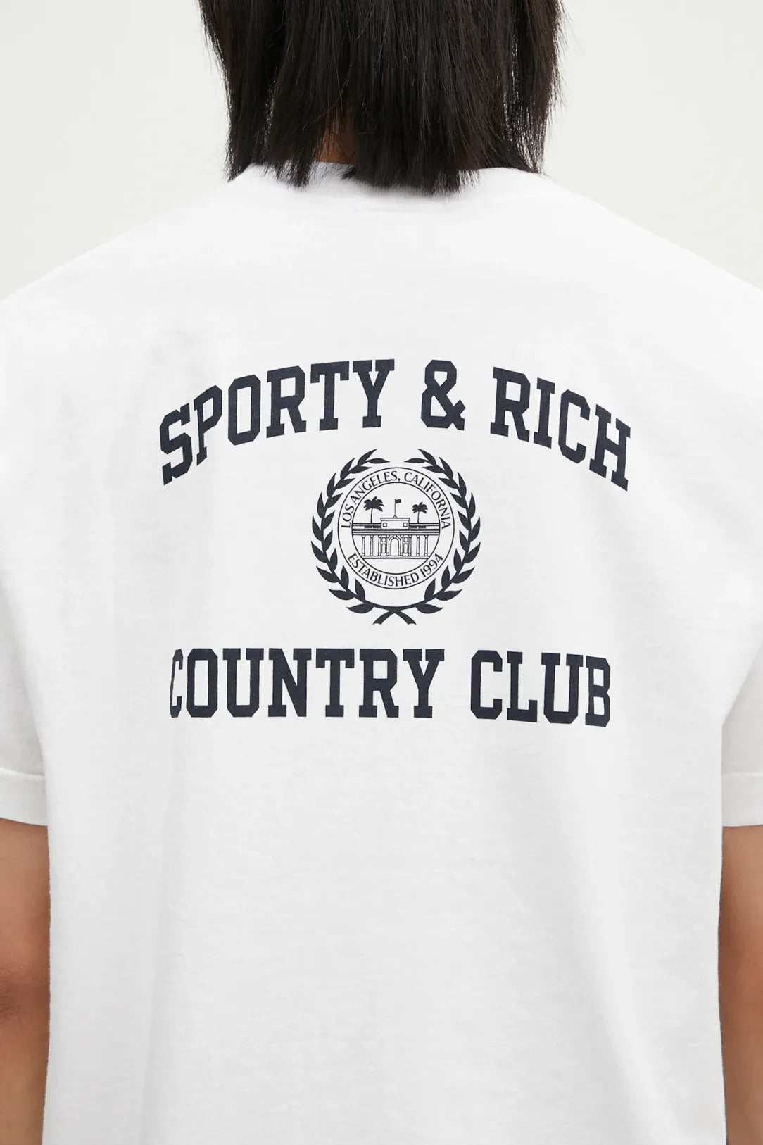 Varsity Crest T-Shirt - White/Navy