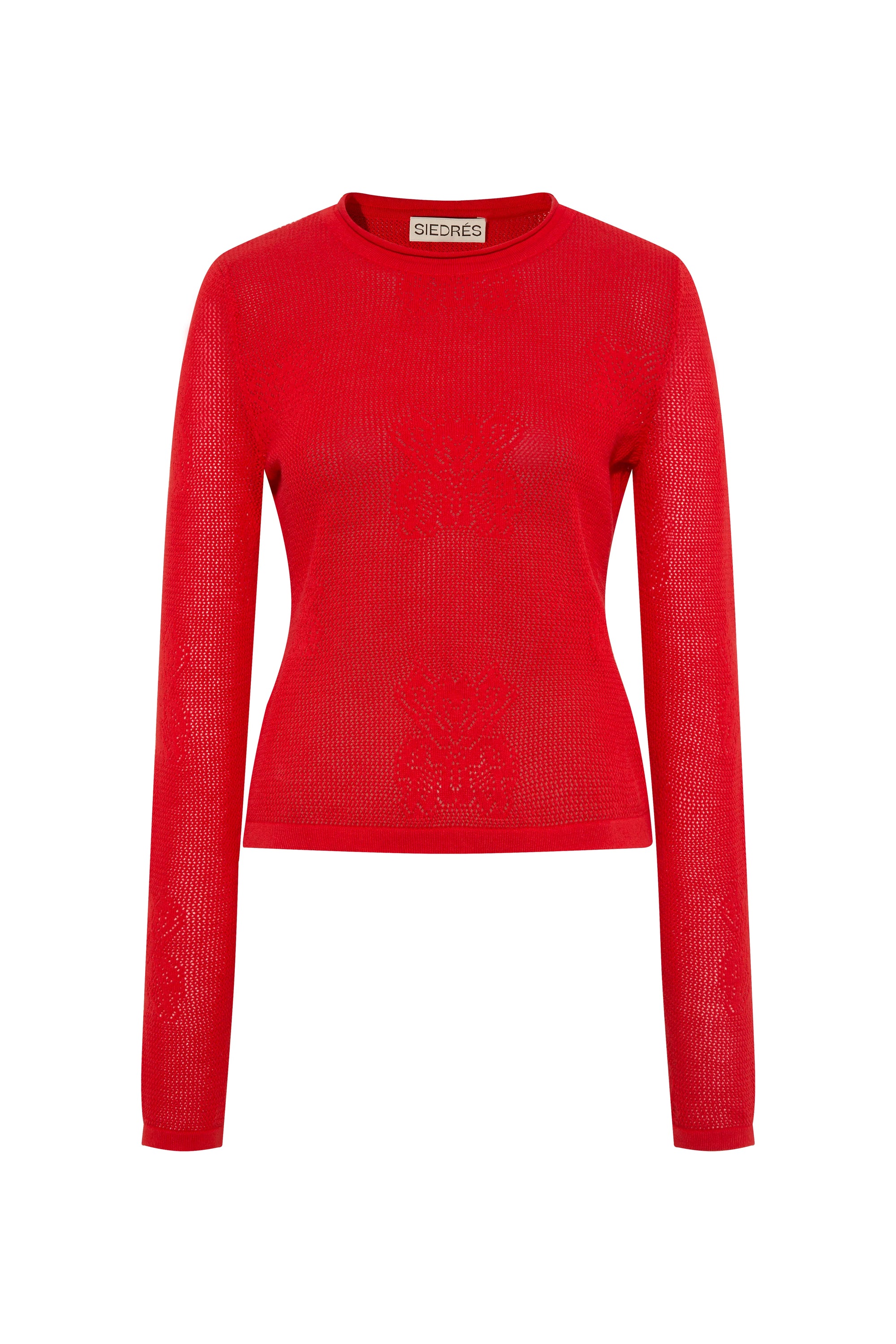 BERC - Intarsia knit long sleeve top