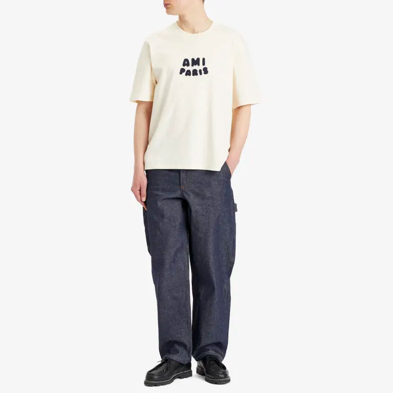 T-Shirt with Ami Paris Patch