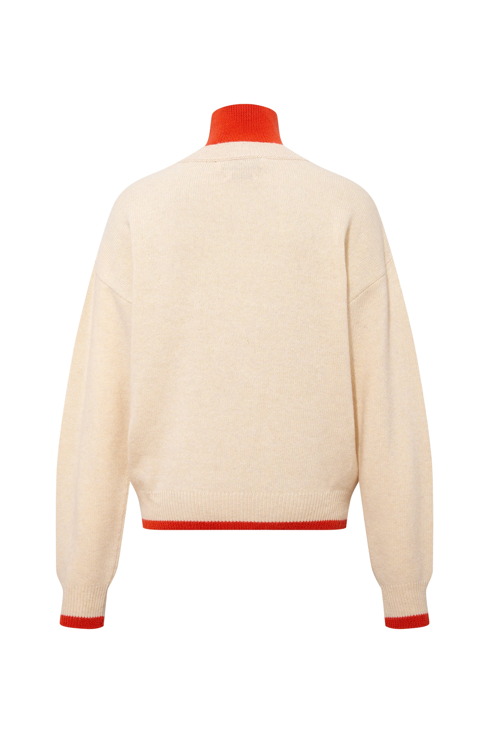 LIDY - Contrast colour detailed turtleneck with logo detail