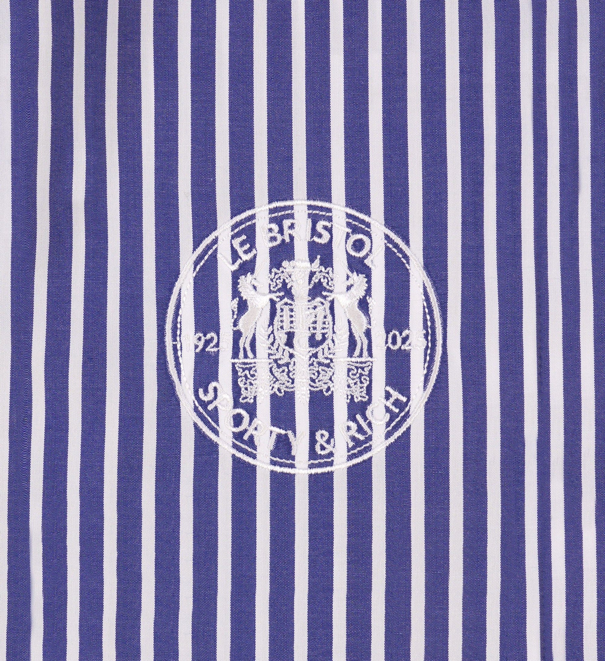 Bristol Crest 100th Oversized Shirt - Navy