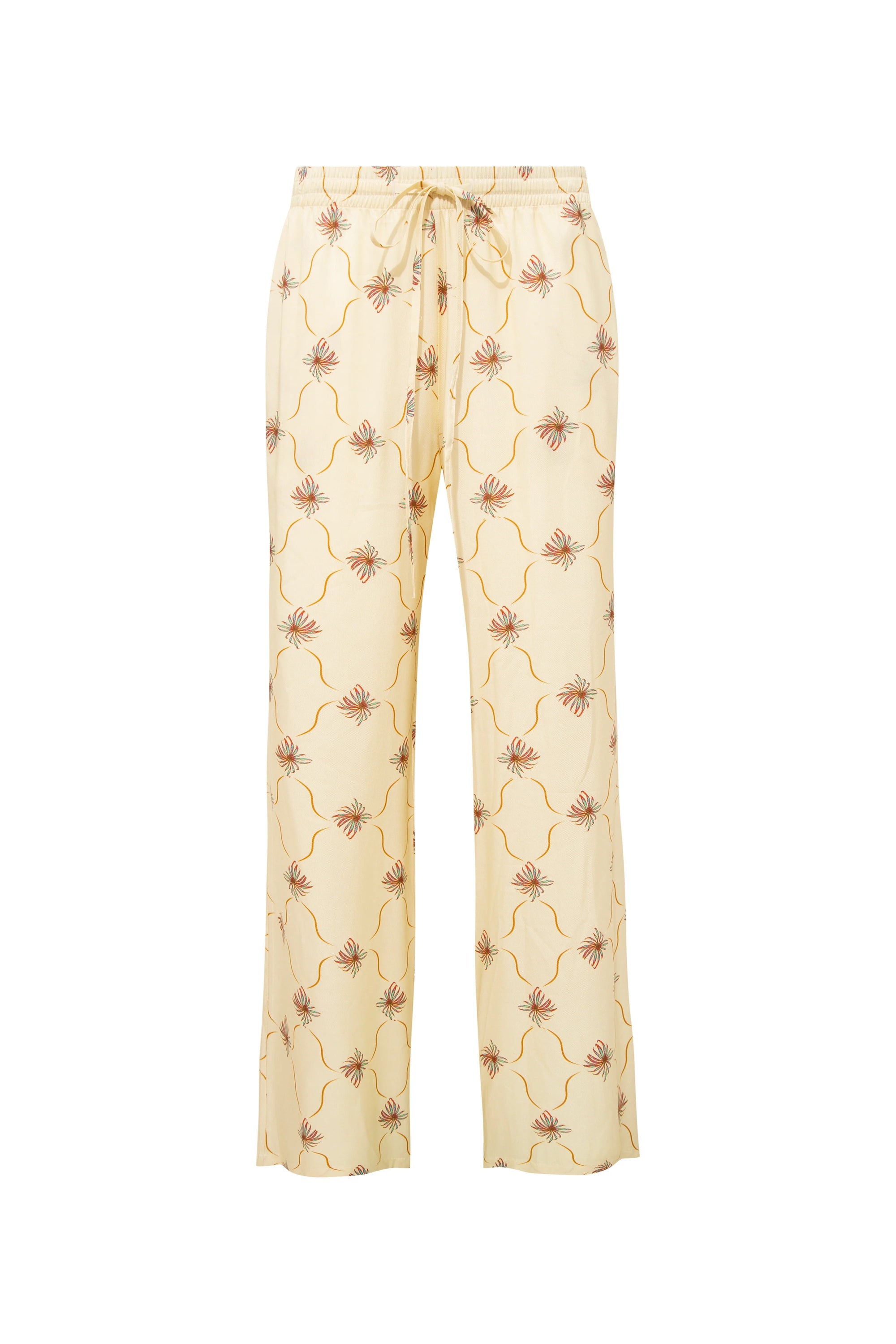 NEDI - Wide-leg printed drawsting pants