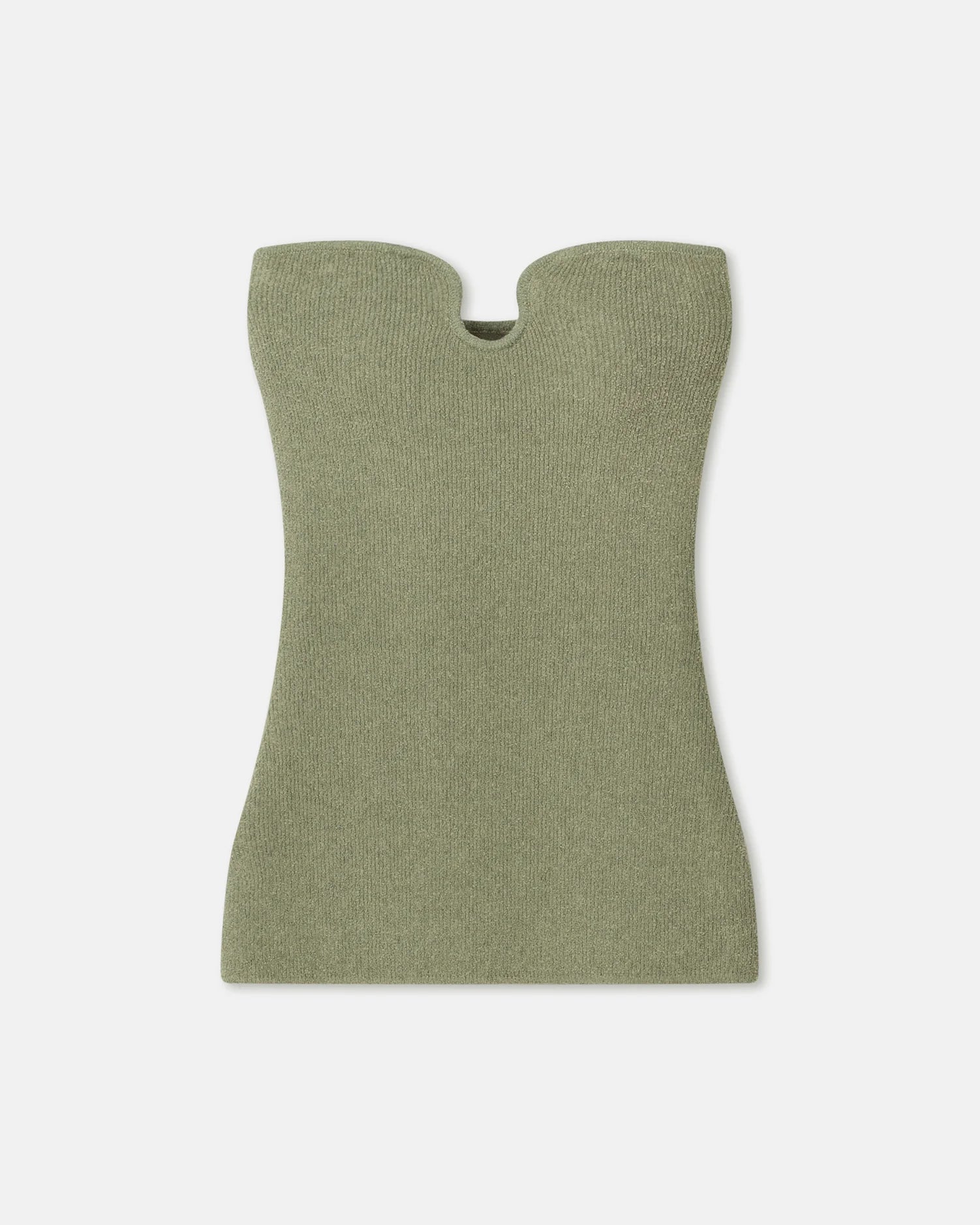 ZESSA Terry-Knit Bandeau Top