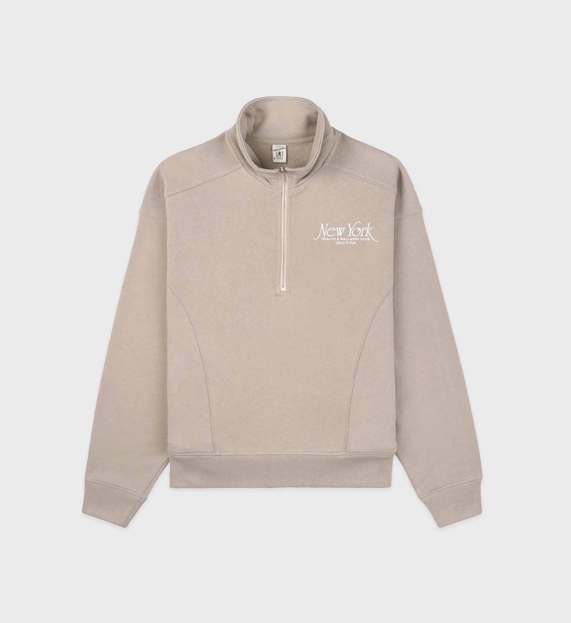 Y 94 Quarter Zip - Elephant/White