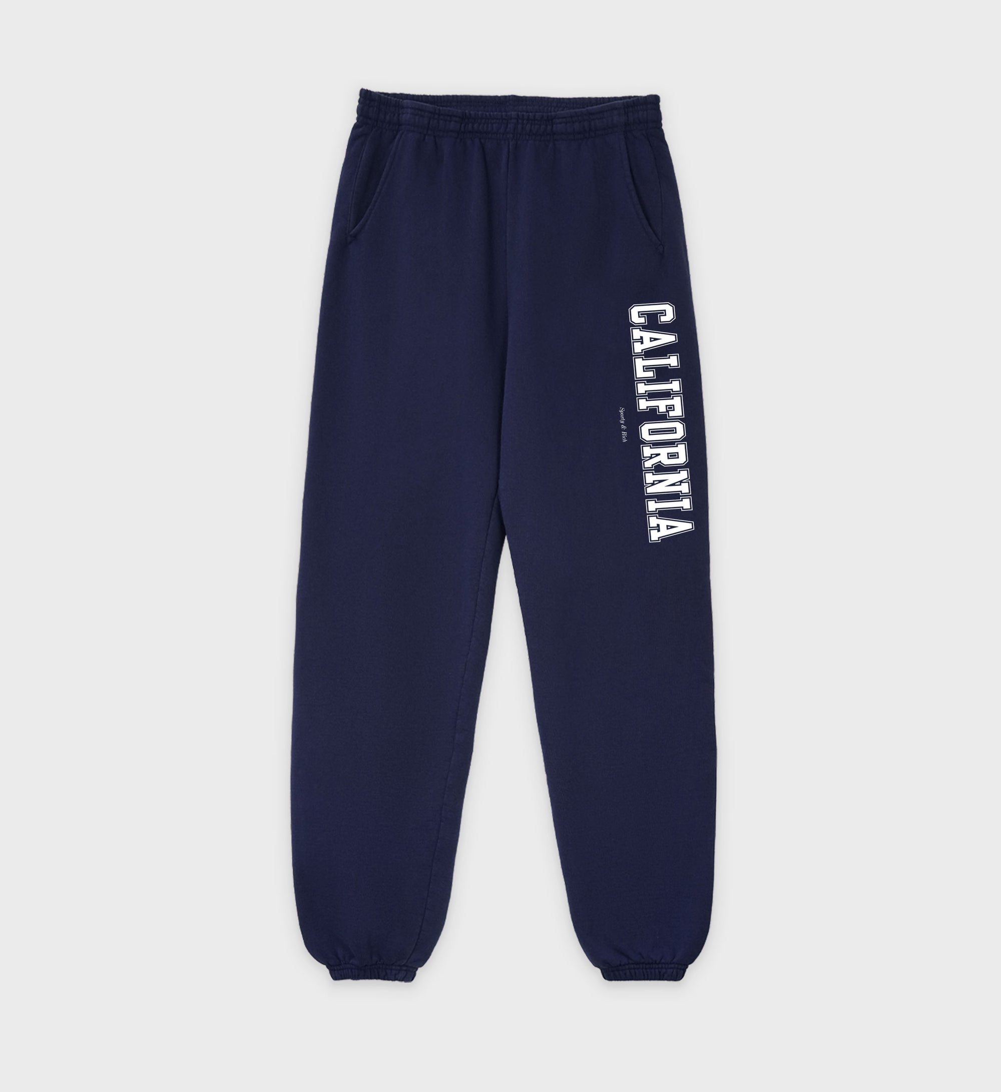 California Sweatpant - Navy/White