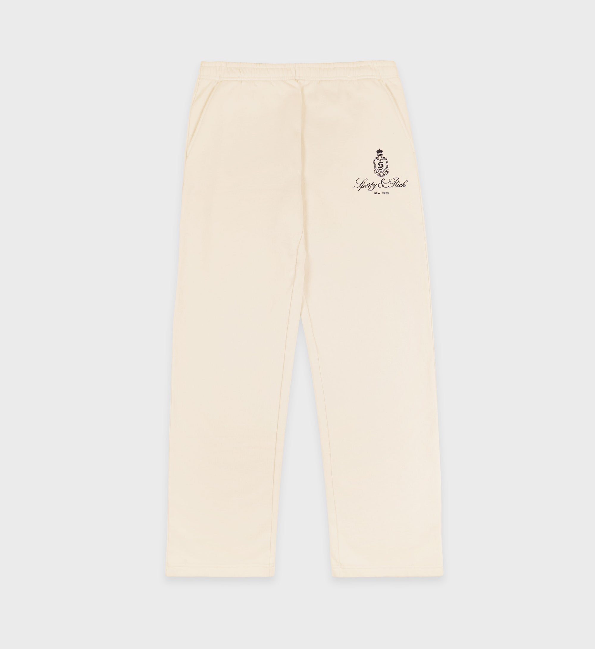 Vendome Straight Leg Sweatpant - Cream/Chocolate