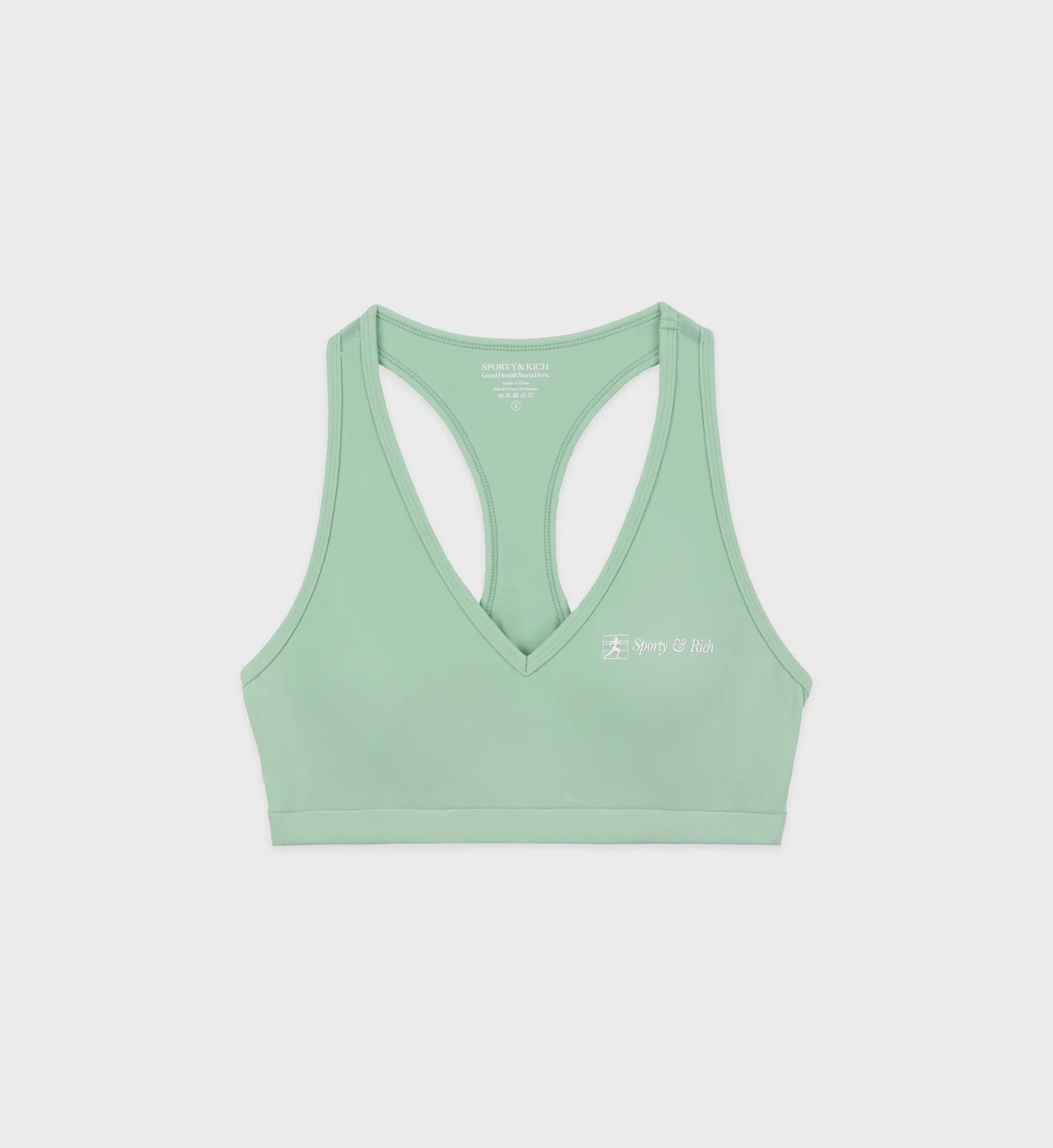 Runner Script V-Neck Sports Bra