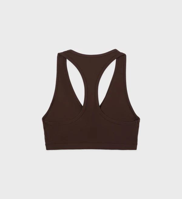 Runner Script V-Neck Sports Bra