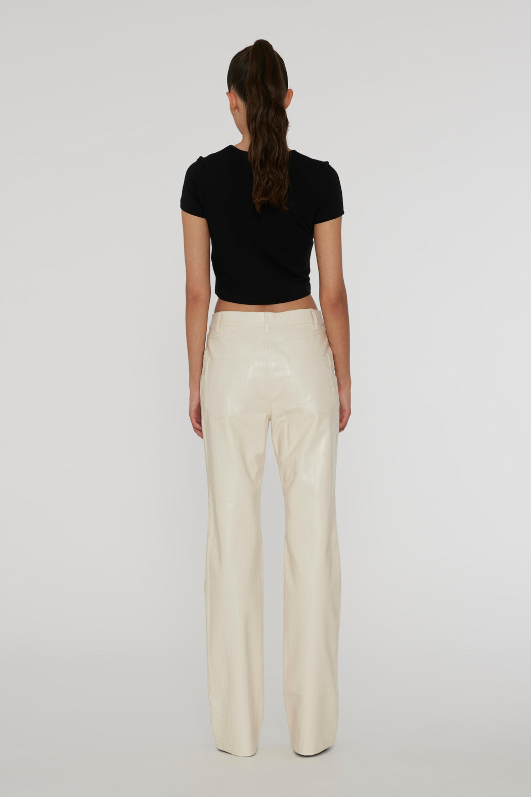 Textured Straight Pants