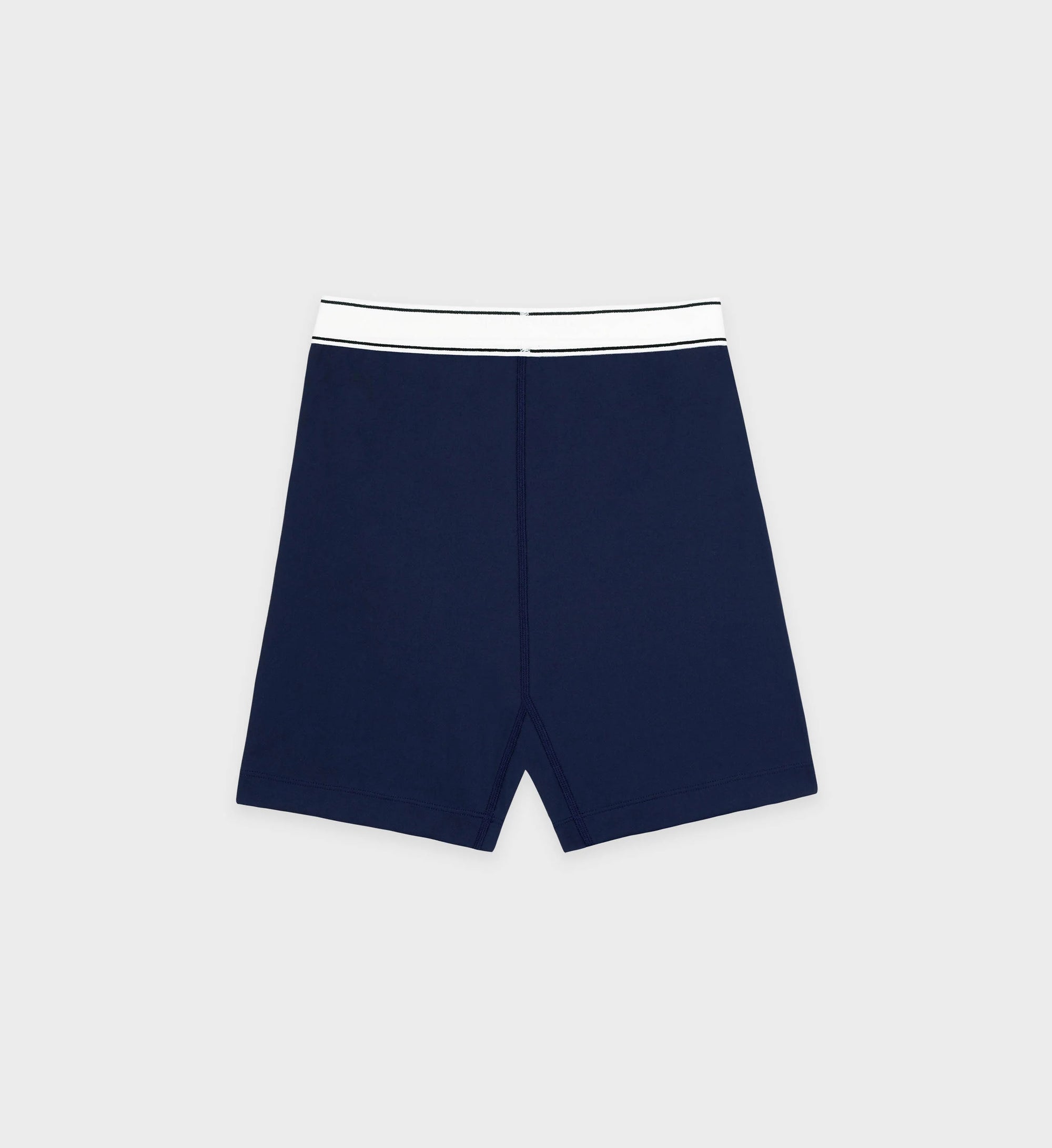 Serif Logo Biker Shorts - Navy