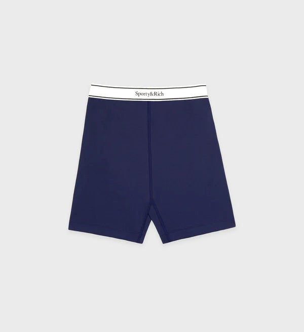 Serif Logo Biker Short