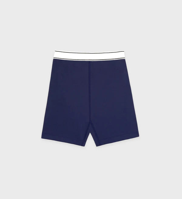 Serif Logo Biker Short