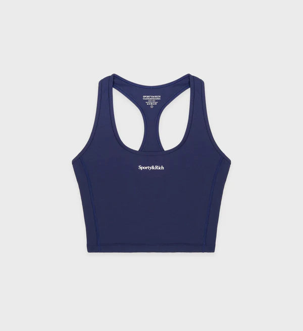 Serif Logo Sports Cropped Tank
