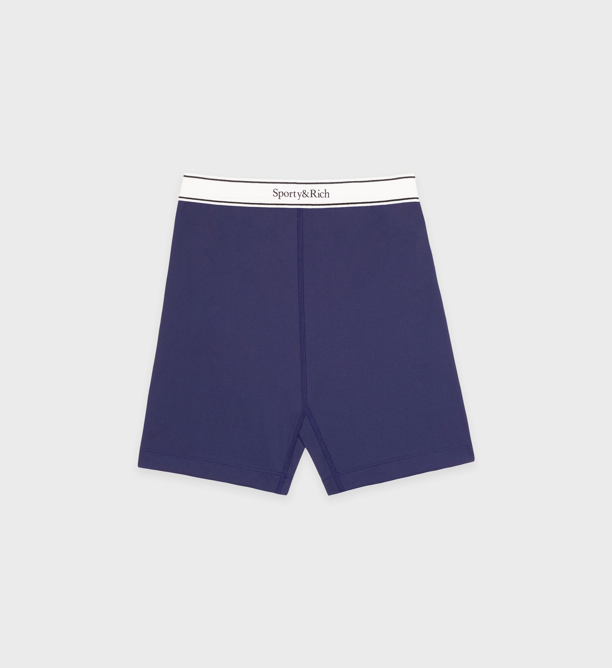 Serif Logo Biker Shorts - Navy