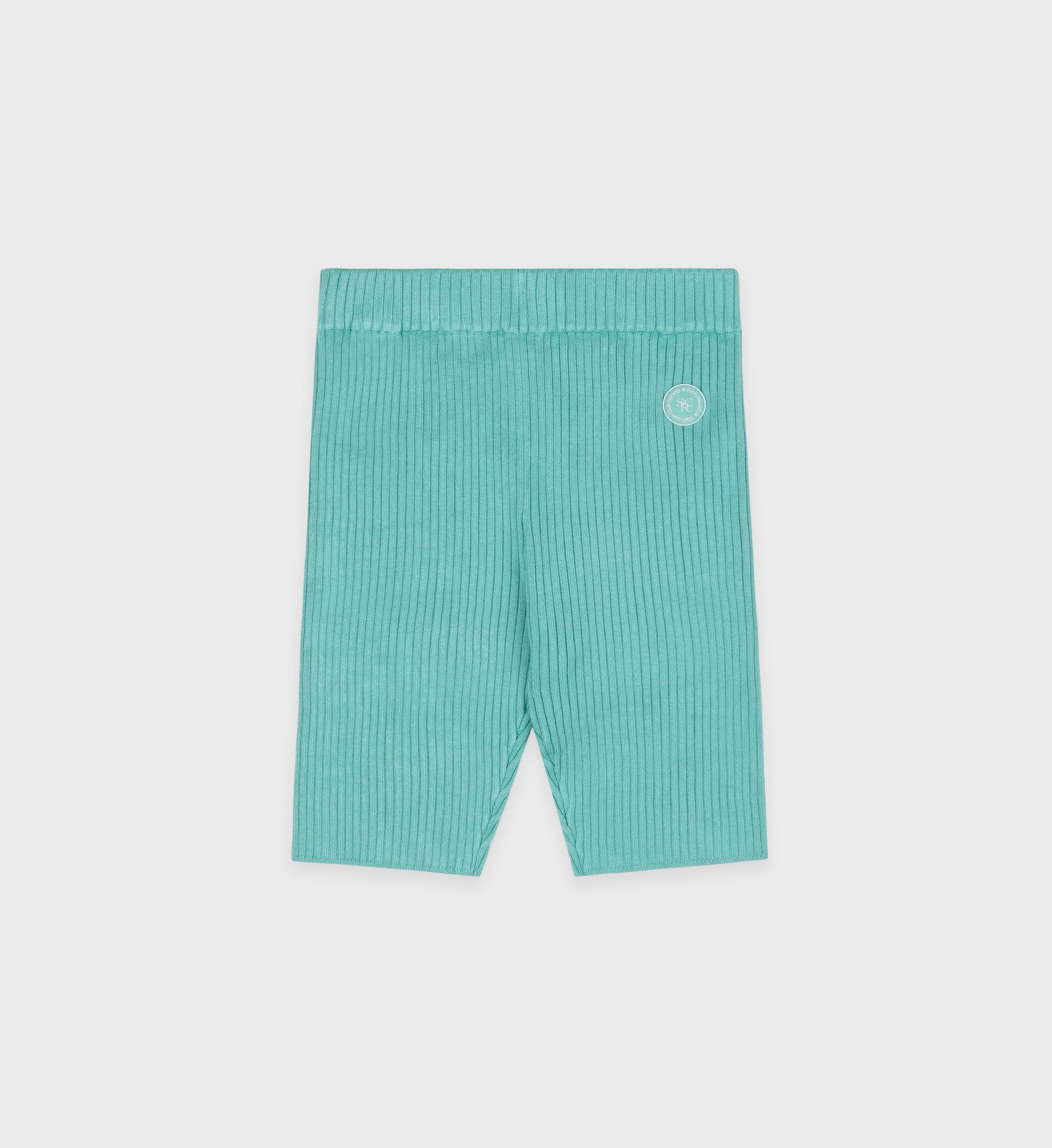 SRHWC Ribbed Biker Short - Aquamarine