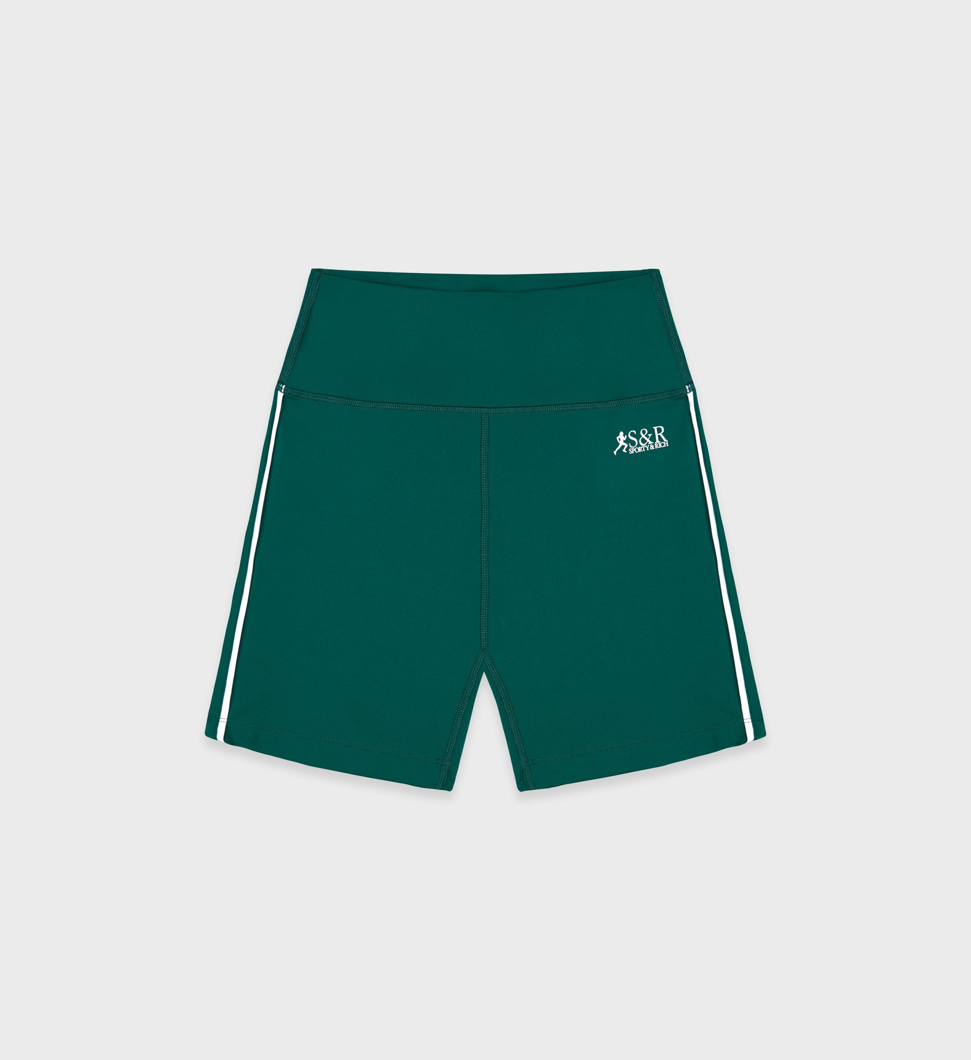 SR Runner Biker Shorts - Alpine/White