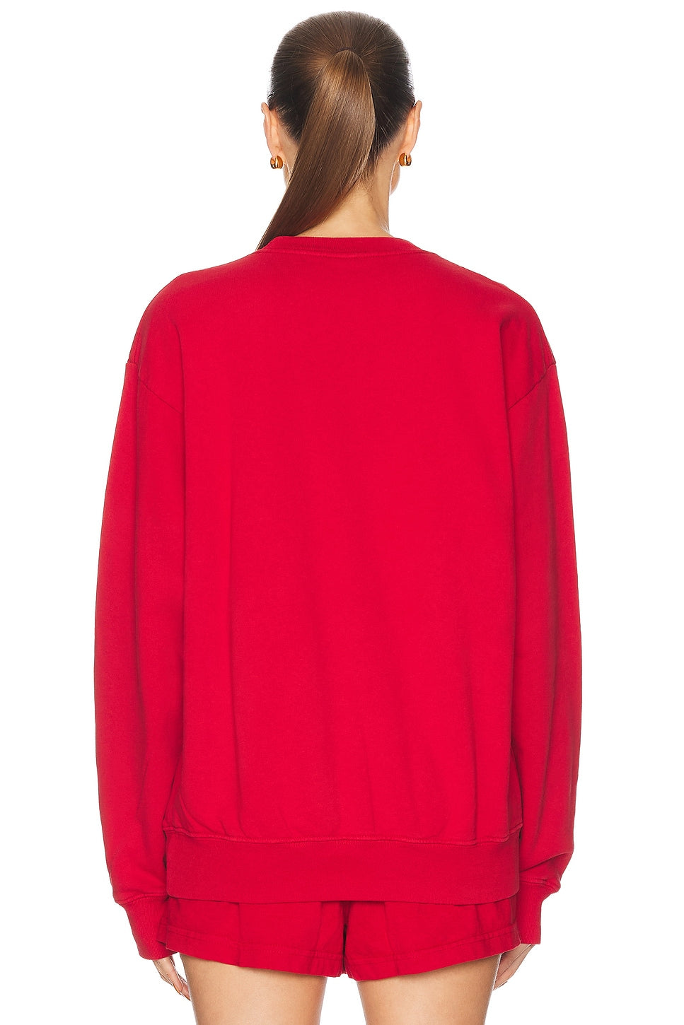 Varsity Crest Soft Crewneck - Red/White