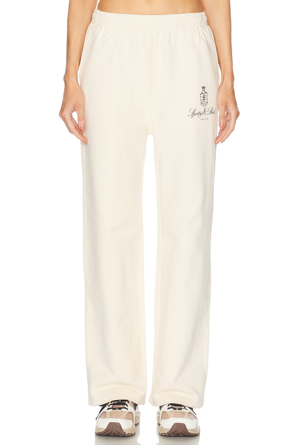 Vendome Straight Leg Sweatpant - Cream/Chocolate