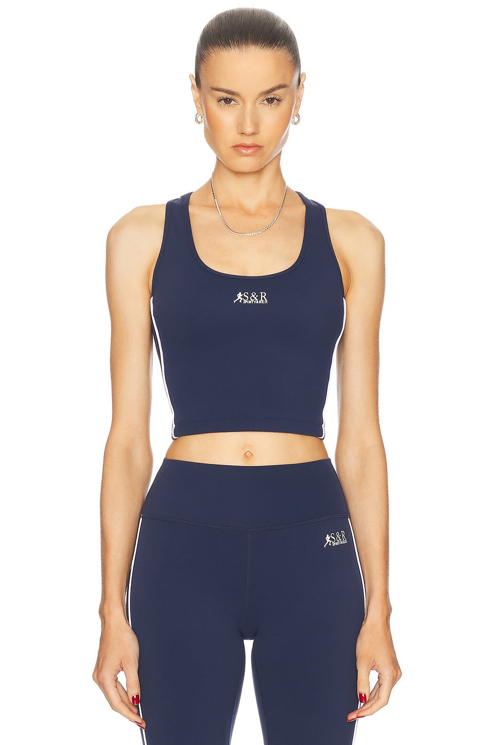 SR Runner Sports Tank - Navy/White