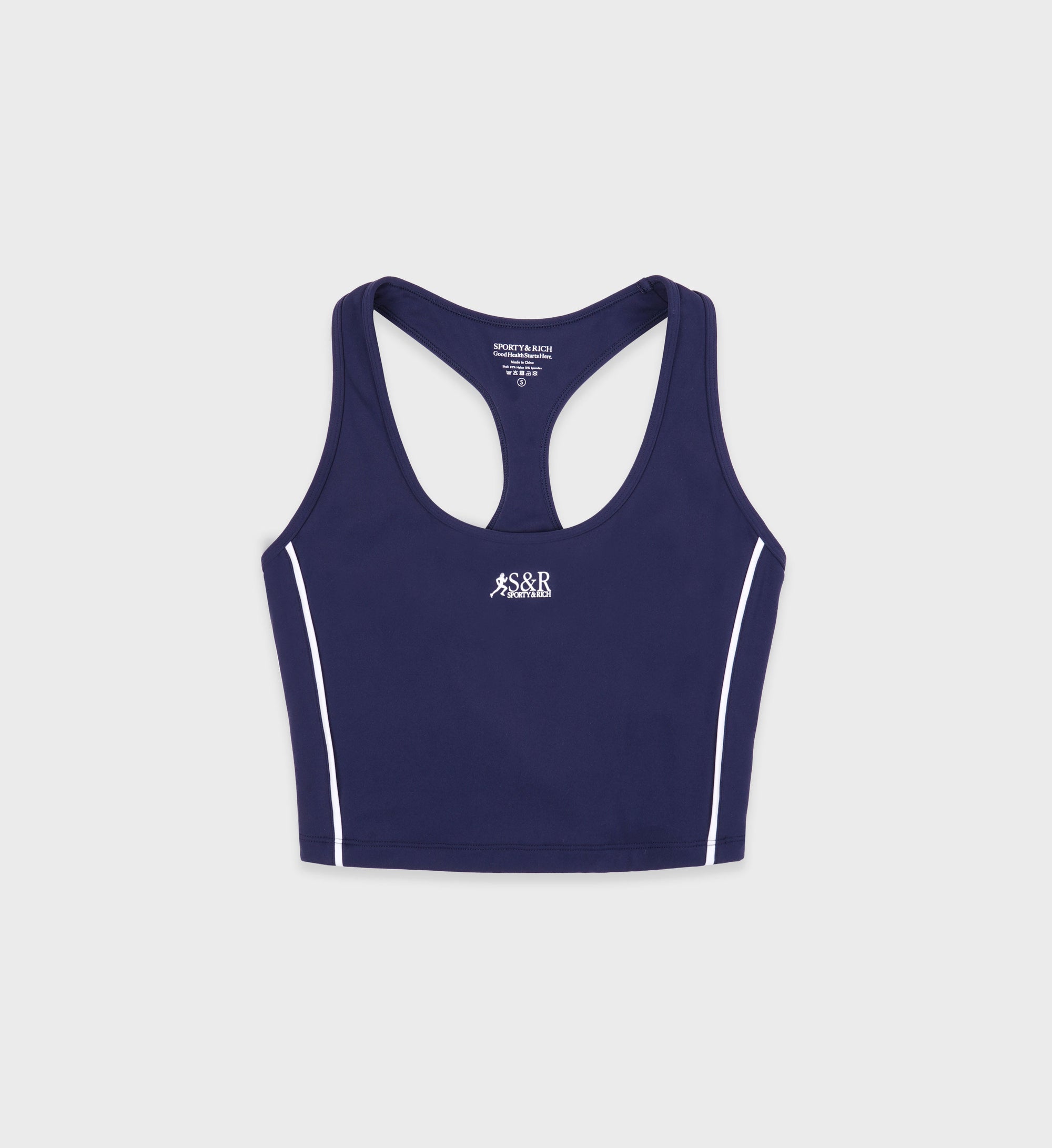 SR Runner Sports Tank - Navy/White