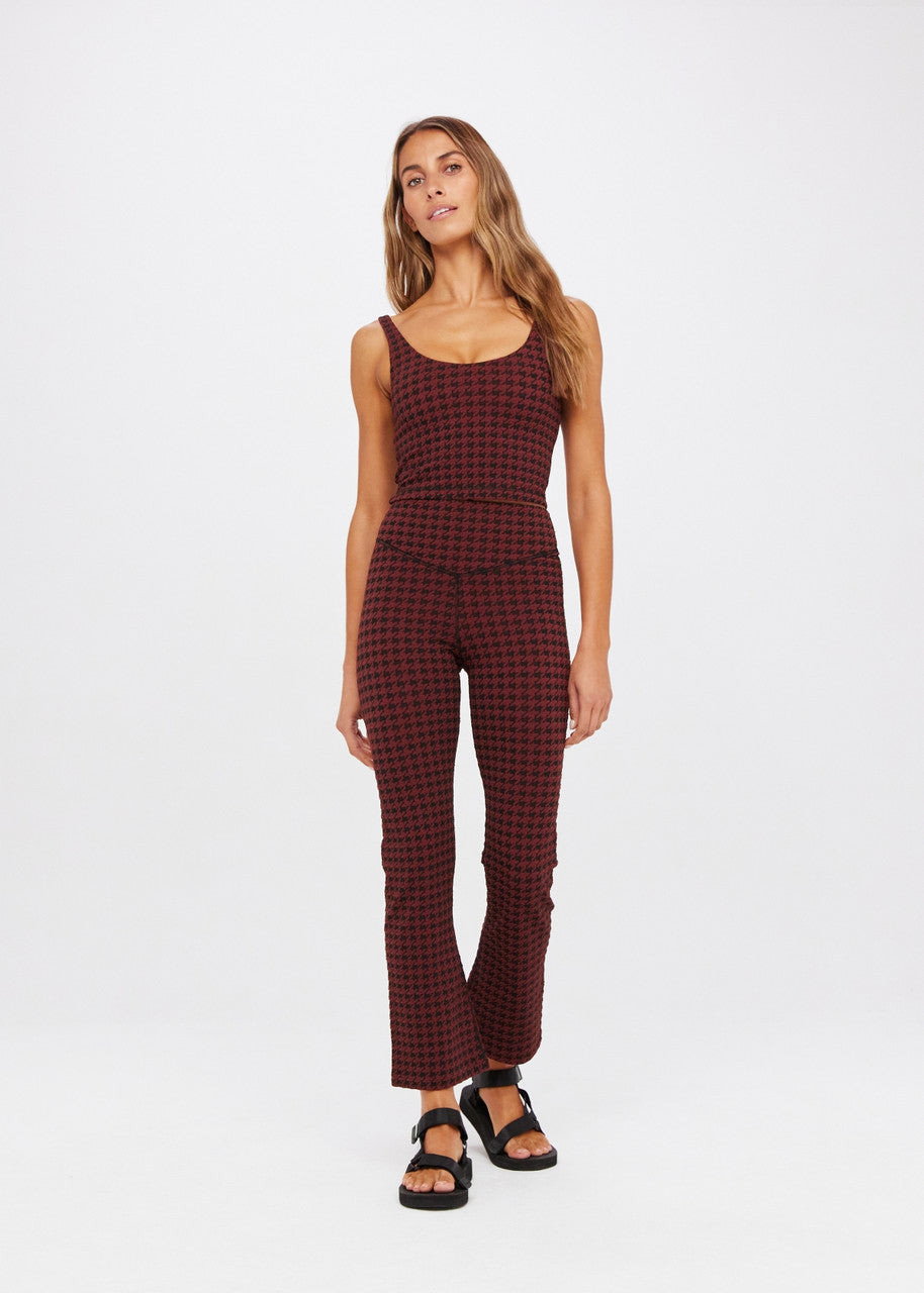 Houndstooth Thia Cropped Flare