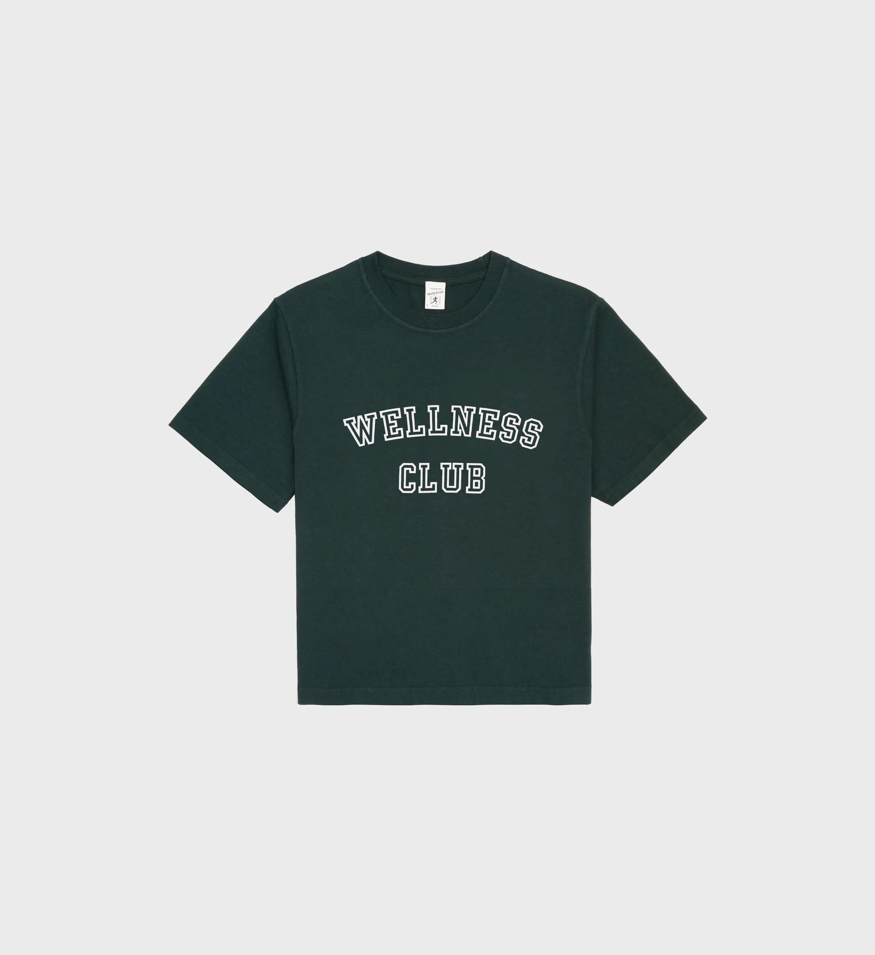 Wellness Club Flocked Cropped T-Shirt