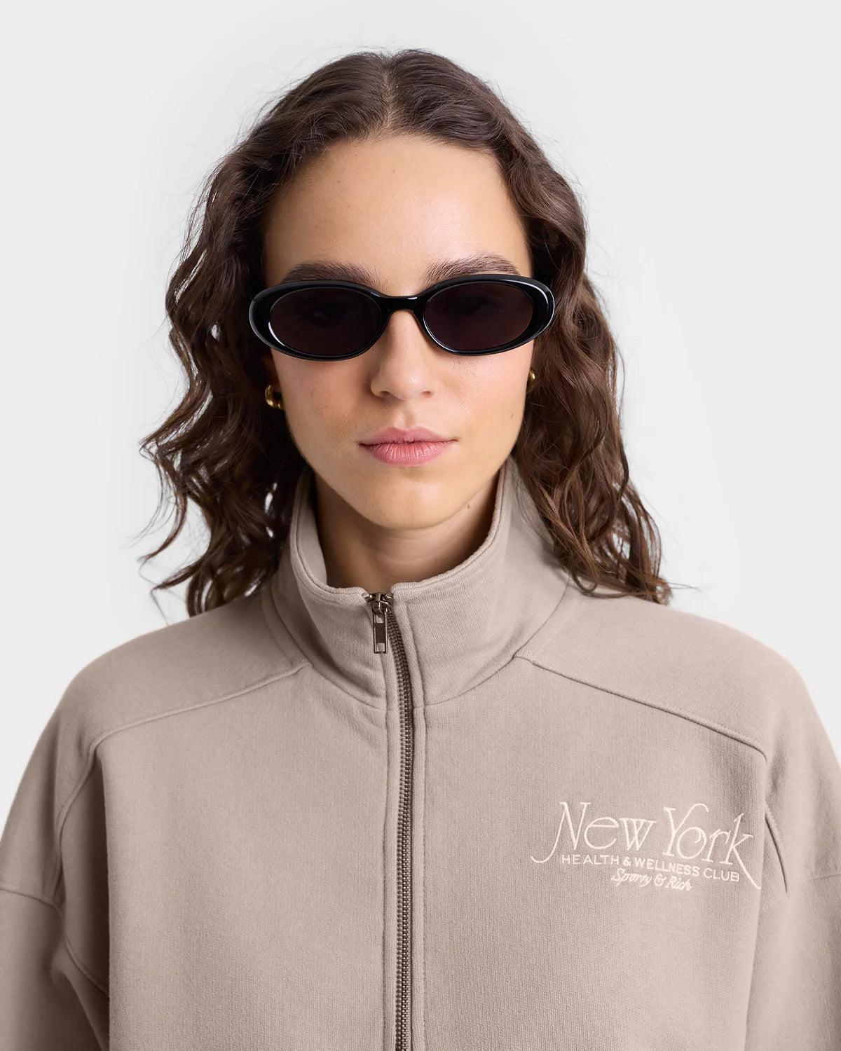 Y 94 Quarter Zip - Elephant/White
