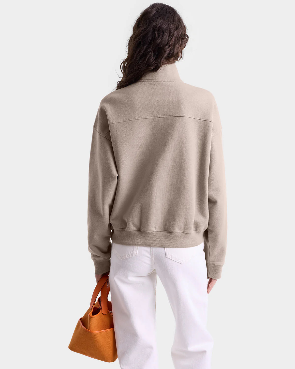 Y 94 Quarter Zip - Elephant/White