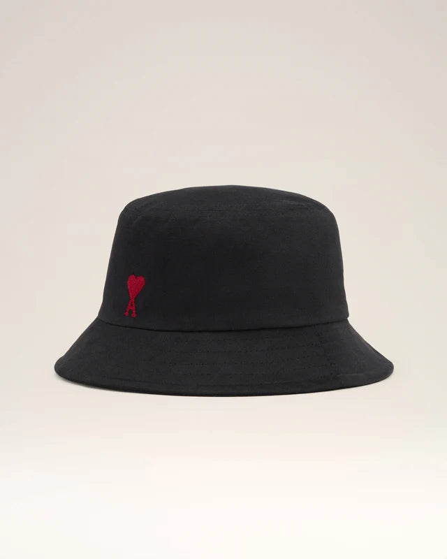 Red Ami de Coeur Embroidery Bucket Hat